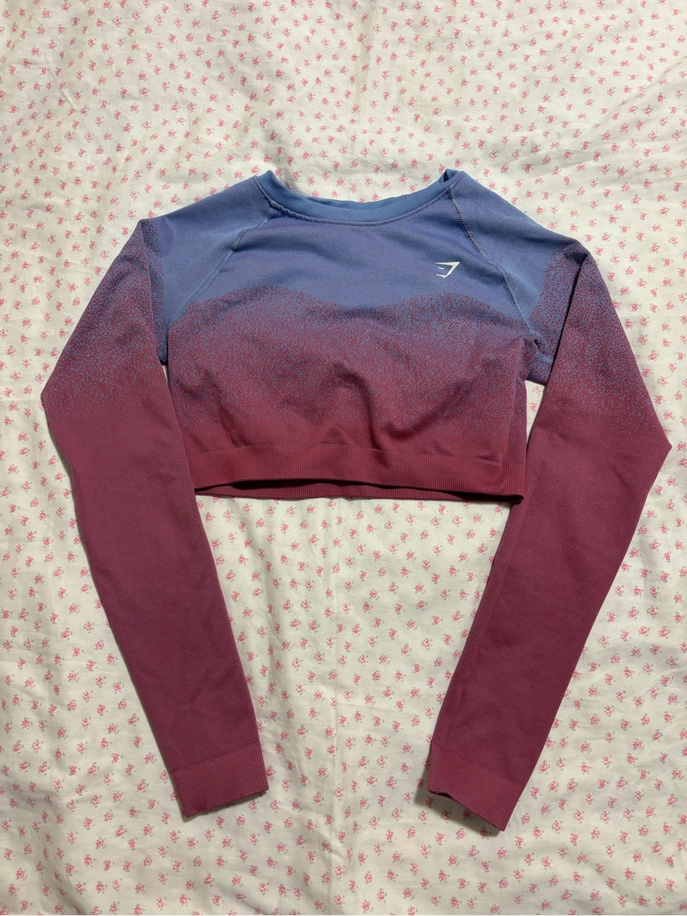 Gym Shark Crop top blue and purple 
Size M
Like new